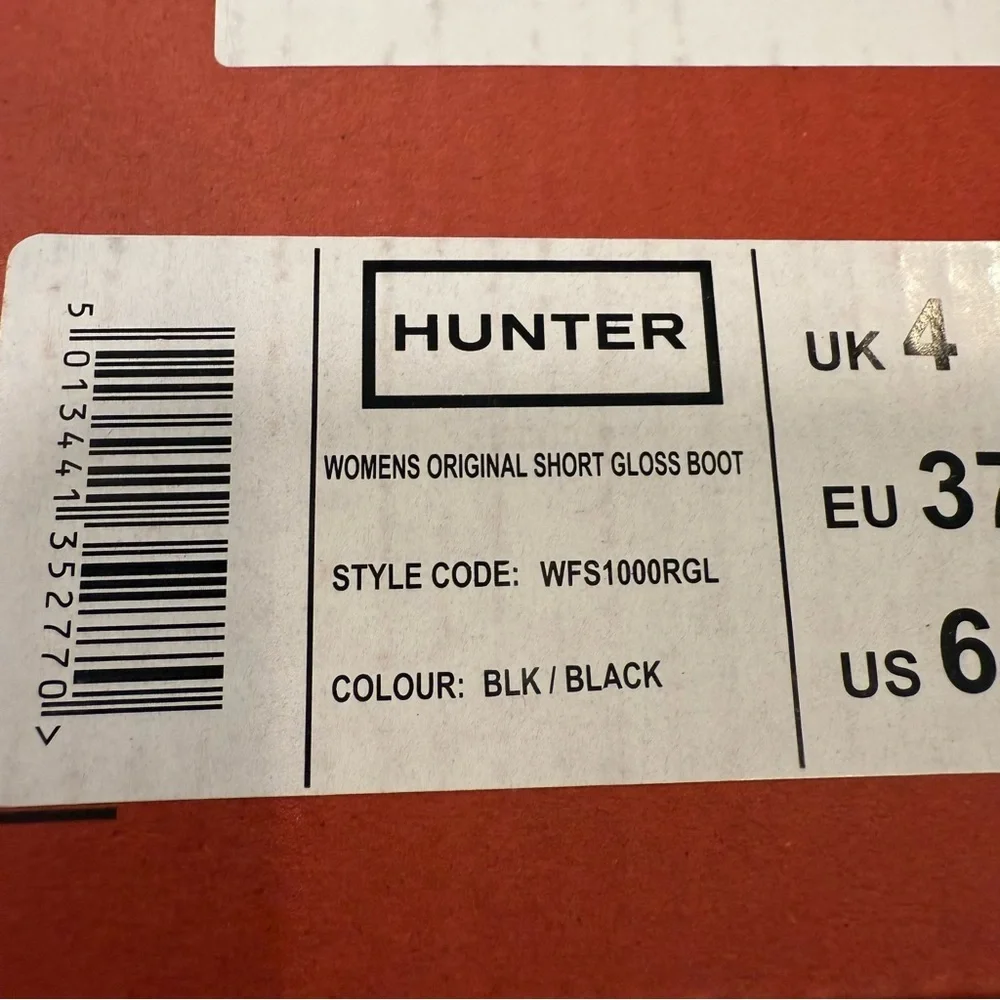 HUNTER Original Women’s Short Gloss Rain/Snow Boot Size US 6 EU 37 NIB - Picture 4 of 6